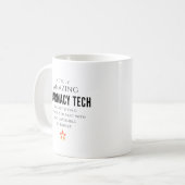 Pharmacy Tech Kaffeetasse (Vorderseite Links)