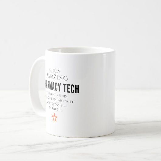 Pharmacy Tech Kaffeetasse (Vorderseite Links)