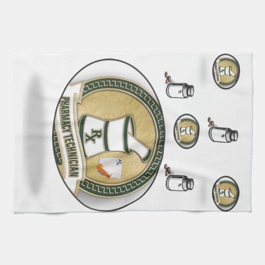 Pharmacy Tech Kitchen Handtuch (Horizontal)