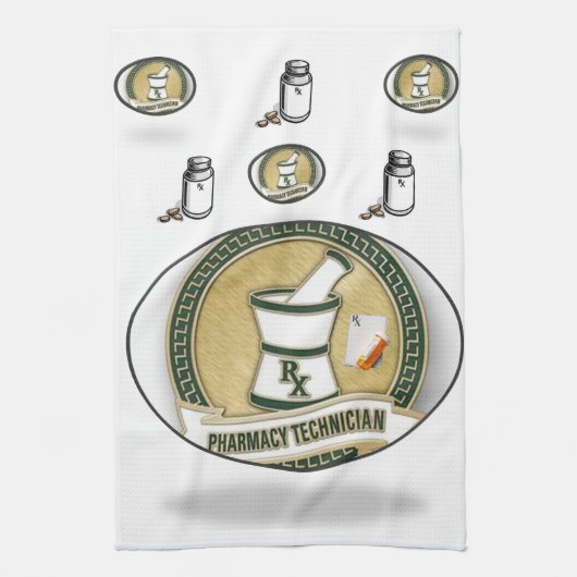 Pharmacy Tech Kitchen Handtuch (Vertikal)
