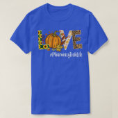 Pharmacy Tech Liebe Fall Pumpkin Leopard Halloween T-Shirt (Design vorne)