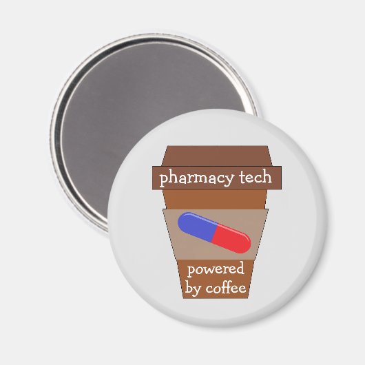 Pharmacy Tech mit Kaffee Magnet (Vorderseite/Rückseite)