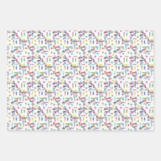 Pharmacy Tech Packpapierblätter Geschenkpapier Set (Vorderseite 2)