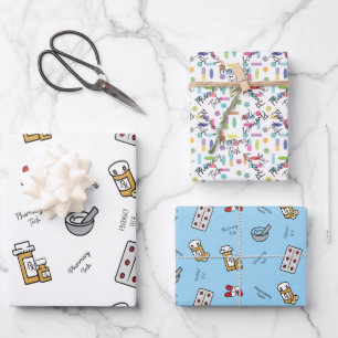 Pharmacy Tech Packpapierblätter Geschenkpapier Set