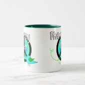 Pharmacy Tech Peace Sign Design Gifts Zweifarbige Tasse (Mittel)