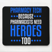 Pharmacy Tech Pharm Technician Sonniges Geschenk Mousepad (Vorne)