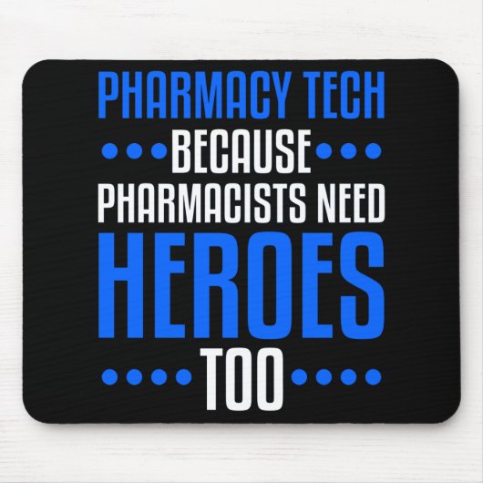 Pharmacy Tech Pharm Technician Sonniges Geschenk Mousepad (Vorne)