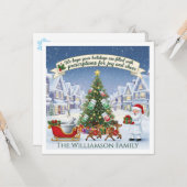 Pharmacy Tech Pharmacist Christmas Card Joy Cheer Karte (Vorderseite/Rückseite Beispiel)