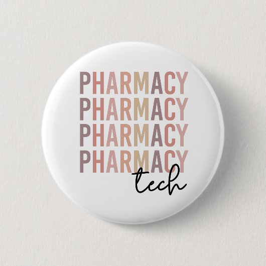 Pharmacy Tech | Pharmazeutischer Unternehmer Button (Vorderseite)