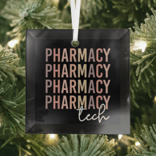 Pharmacy Tech Pharmazeutischer Unternehmer Ornament Aus Glas