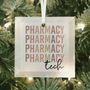 Pharmacy Tech   Pharmazeutischer Unternehmer Ornament Aus Glas