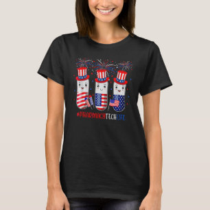 Pharmacy Tech Pills American Patriotic 4. Juli T-Shirt