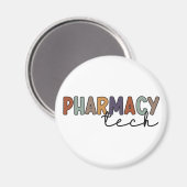 Pharmacy Tech Retro Pharmacy Technique Magnet (Vorderseite/Rückseite)