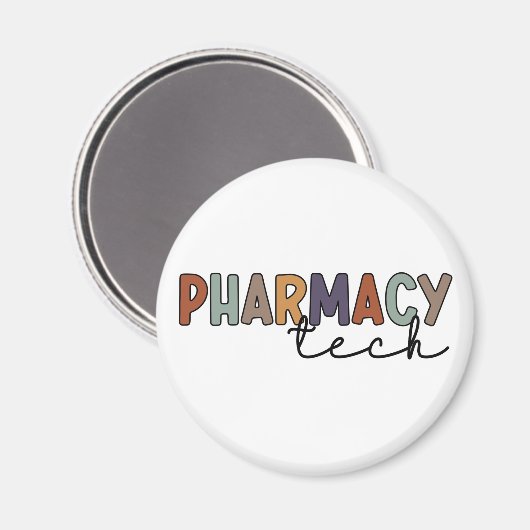 Pharmacy Tech Retro Pharmacy Technique Magnet (Vorderseite/Rückseite)