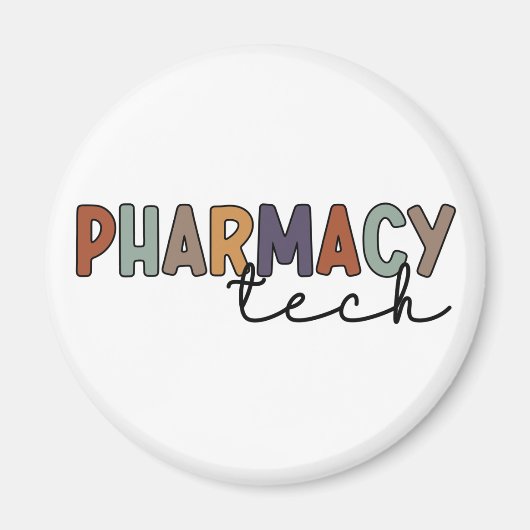 Pharmacy Tech Retro Pharmacy Technique Magnet (Vorne)