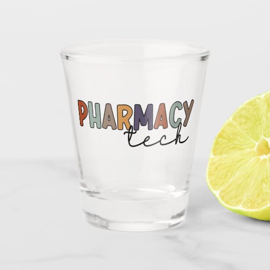 Pharmacy Tech Retro Pharmacy Technique Schnapsglas (Vorderseite)