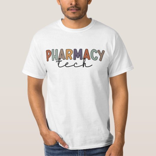 Pharmacy Tech Retro Pharmacy Technique T-Shirt (Vorderseite)