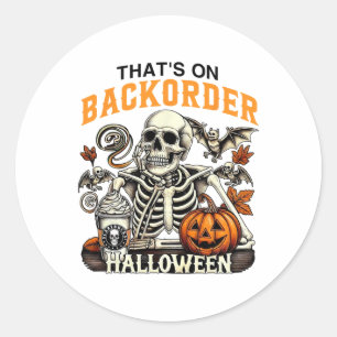 Pharmacy Tech Skeleton Das ist Corder Funny Hallow Runder Aufkleber