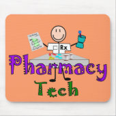 Pharmacy Tech Stick People Design Gifts Mousepad (Vorne)