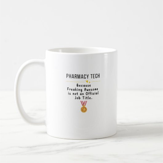 Pharmacy Tech T - Shirt Kaffeetasse (Links)