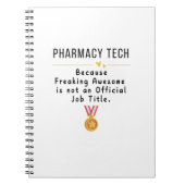 Pharmacy Tech T - Shirt Notizblock (Vorderseite)