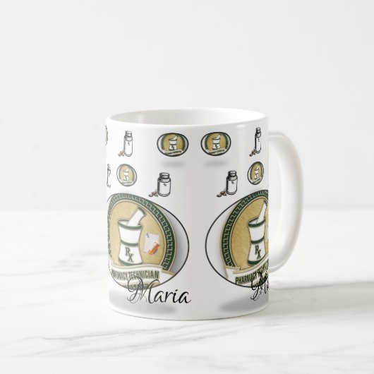 Pharmacy Tech-Tasse Kaffeetasse (VorderseiteRechts)