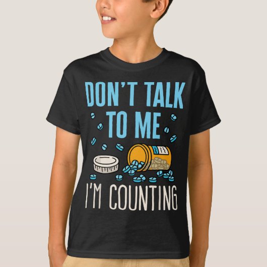 Pharmacy Tech Technician Funny Counting Pills Pham T-Shirt (Vorderseite)