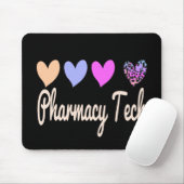 Pharmacy Tech Technician Gift Hearts Mousepad (Mit Mouse)