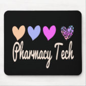 Pharmacy Tech Technician Gift Hearts Mousepad (Vorne)