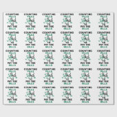 Pharmacy Tech zählt Pillen zur Bezahlung der Rechn Geschenkpapier (Flach)