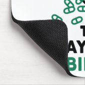 Pharmacy Tech zählt Pillen zur Bezahlung der Rechn Mousepad (Ecke)