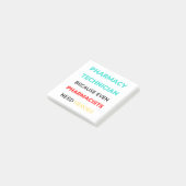 Pharmacy Technician Because Even Pharmacists 2 Post-it Klebezettel (angewinkelt)