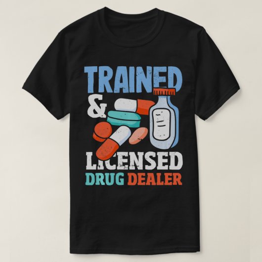 Pharmacy Technician Fortbildung Lizenzierter Händl T-Shirt (Design vorne)