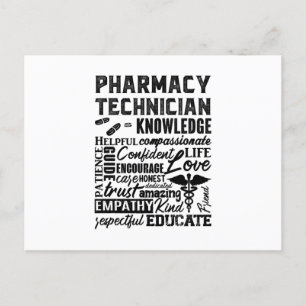Pharmacy Technician Quote Medicine Pharmacists Postkarte