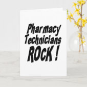 Pharmacy Technicians Rock! Grußkarte Karte (Gelbe Blume)