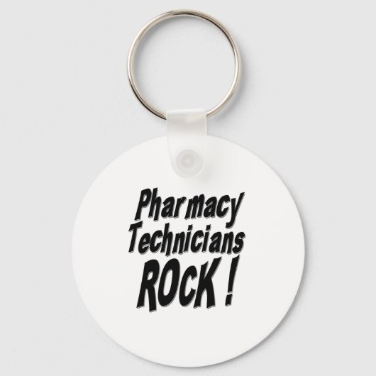 Pharmacy Technicians Rock! Schlüsselanhänger (Vorderseite)