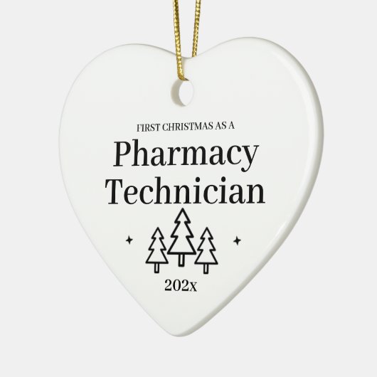 Pharmacy Technique - Erster Weihnachtsmann Keramik Ornament (Links)