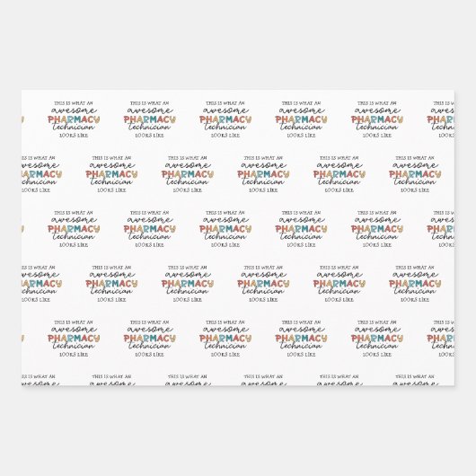 Pharmacy Technique Phantastisch Pharmacy Tech Funn Geschenkpapier Set (Vorderseite 2)