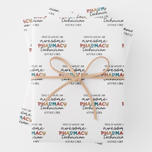 Pharmacy Technique Phantastisch Pharmacy Tech Funn Geschenkpapier Set (Beispiel)