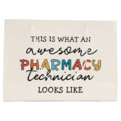 Pharmacy Technique Phantastisch Pharmacy Tech Funn Große Geschenktüte (Rückseite)