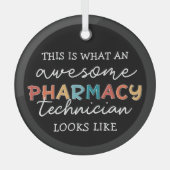 Pharmacy Technique Phantastisch Pharmacy Tech Funn Ornament Aus Glas (Vorderseite)
