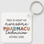 Pharmacy Technique Phantastisch Pharmacy Tech Funn Schlüsselanhänger (Rückseite)