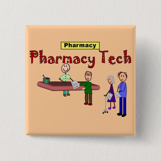 Pharmacy-Technologie für Kunden Button (Vorderseite)