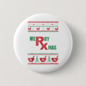 Pharmacy ugly Christmas - Merry Xmas Button (Vorderseite)