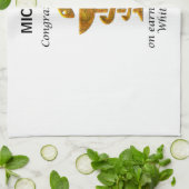 Pharmacy White Coat Zeremonie Herzlichen Glückwuns Geschirrtuch (Gefaltet)