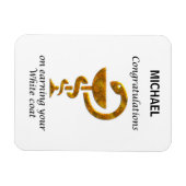 Pharmacy White Coat Zeremonie Herzlichen Glückwuns Magnet (Horizontal)