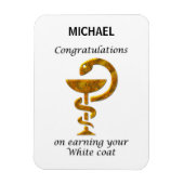 Pharmacy White Coat Zeremonie Herzlichen Glückwuns Magnet (Vertikal)