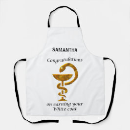 Pharmacy White Coat Zeremonie Herzlichen Glückwuns Schürze