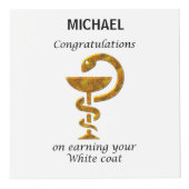 Pharmacy White Coat Zeremonie Herzlichen Glückwuns Würfel (Rechts)
