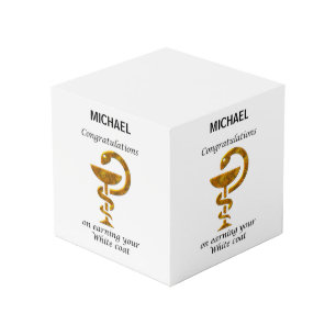 Pharmacy White Coat Zeremonie Herzlichen Glückwuns Würfel